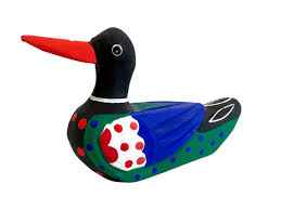 Vintage Folk Art Duck ~ Unique Japanese Duck Sculpture ...