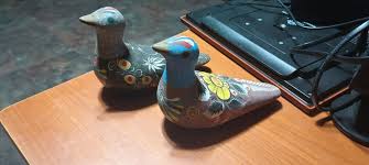 Set Of 2 Tonala Pottery Birds | eBay