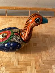 Vintage Folk Art Ceramic Duck, Hand Painted - Etsy