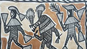 Vintage Framed African Textile Art Korhogo Mud Cloth Senufo ...