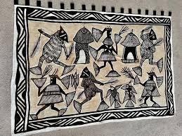 Large vintage African MudCloth from Ivory Coast. Hand ...