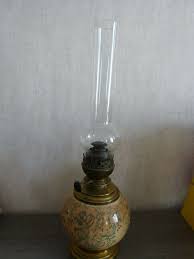 ancienne lampe a pétrole , en céramique ou faience systeme matador(ap01) | eBay