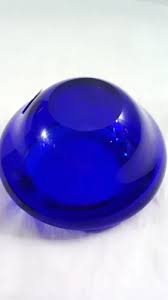 Cinzeiro Em Cristal Bohemia Azul Cobalto Dec De 70 R3 | MercadoLivre