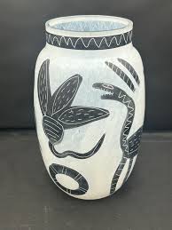 1990s Kosta Boda “Caramba” Vase by Ulrica Hydman Vallien – Signed Swedish Art Glass | Chairish