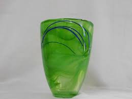 Kosta Boda Contrast Vase LIME,BLUE | eBay