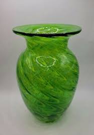Hand Blown Green Apple Lemon Yellow Twisted Twirled Glass ...