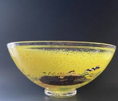 Kosta Boda Satellite Bowl Modern Art Glass Signed Bertil Vallien & Numbered 9.5” | eBay