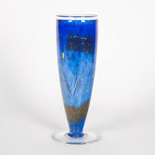 Sold at Auction: KOSTA BODA CRYSTAL VASE, SATELLITE BLUE