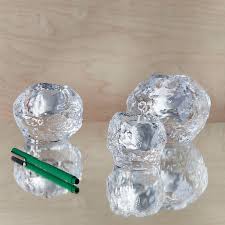 Kosta Boda Snowball Small Clear Crystal Glass Votive Tea ...