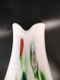 Jozefina Krosno Poland Art Glass Millefiori 9.5" Vase ...