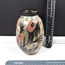 VINTAGE 1960'S SIGNED ART POTTERY VASE IGUANA DESIGN COSTA ...