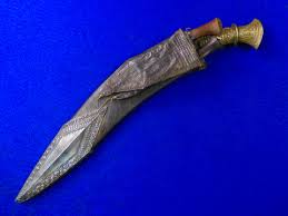 Antique 19 Century Indian India Gurkha Kukri Fighting Knife ...