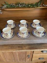 Set of 6 Cabinet Ware Demitasse Cups/Saucers Original Box Lusterware Fragonard! | eBay
