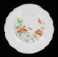 ANTIQUE KPM MEISSEN FLORAL POPPIES DAISIES SHELL SCALLOPED ...