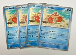 Pokémon Card 2023 Scarlet & Violet 151 Playset Krabby 098/165 x4 4x | eBay