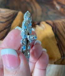 Vintage Costume Jewelry Large Black & Rhinestone Brooch, so ...