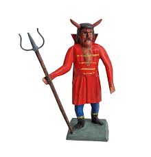 Krampus/Diablo Con Saco / 11CM - Madera Tallado (#16404) | eBay