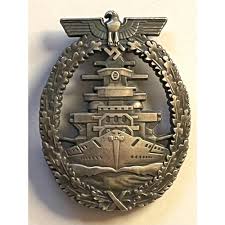 Sold at Auction: WW2 German Kriegsmarine Fleet Service Badge