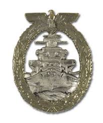 Navy High Seas Fleet Badge w/pinback, gold/sil finish ...