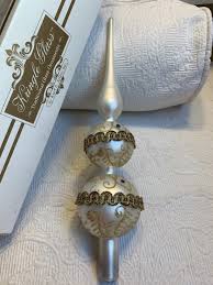 Vintage 12" Kurt Adler Glass CHRISTMAS TREE Topper #T | eBay