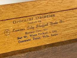 Ralph Myers Contr Corp Imported DATES Wooden Box Oriental Dainties Kansas 4lbs | eBay