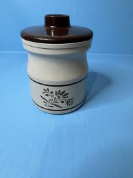 Vtg Kromex USA Aluminum Retro MCM Canister Tan Brown Flower ...