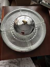 Vintage 14" Kromex Revolving Lazy Susan Glass/Chrome 7 ...