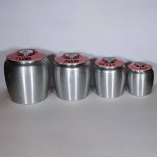 1950's Pink Kromex Spice Rack and Canisters – Gold & Silver ...