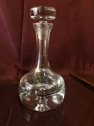Vintage Crystal Liqueur Bottle, Antique Glass Decanter ...