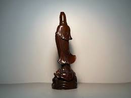 Chinese handmade Natural Boxwood Wood Carving Statue ...