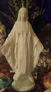 Handmade 9.5" Glittery Virgin Mary Candles, Made to Order in ...