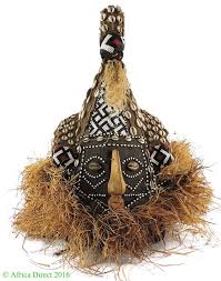 Sold at Auction: Kuba Helmet Mask Elephant Trunk Moshambwooy Congo Africa