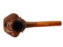 Sold at Auction: ANTIQUE MEERSCHAUM QUEEN VICTORIA AMBER STEM PIPE