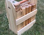 Kubb Set With Carrying Case; Reclaimed Poplar Wood; Viking ...
