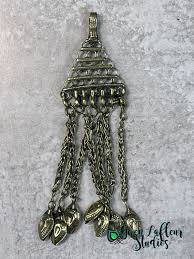 Vintage Kuchi Tribal Pendants | Triangles | Gwen Lafleur Studios