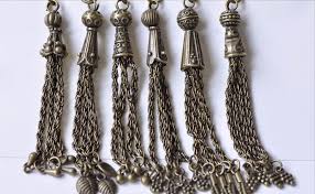 6 pcs of Antique Bronze Vintage Metal Tassel Mixed Style ...