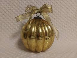 Heavy large 20 in. Circumferance Gold crackle glass ...