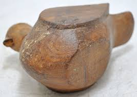 Vintage Wooden Bird Figurine Original Old Hand Carved | eBay