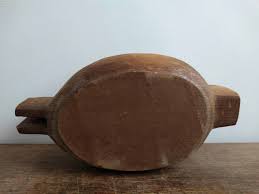 Vintage French Butter Press Pot Box Storage Bowl Jewelry Jewellery Trinket Rustic Rural Decor Display circa 1960's | European Vintage Emporium