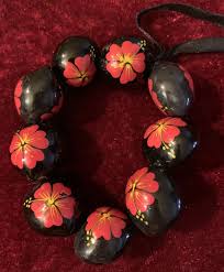 Wooden Hand Painted Flower Bracelet | eBay