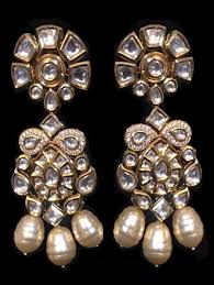 Laleh Kundan Earrings - Earrings Based in Silver and Copper ...