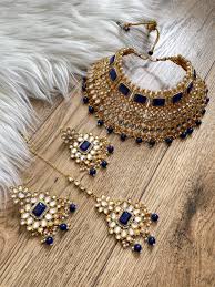 Choker Necklace Set With Earrings and Tikka | Indian ...