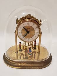 Vtg Schmidt Wind-Up Dancing Revolving Figures Torsion Clock ...