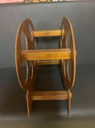 wood carved wine rack 6 bottle holder | eBay