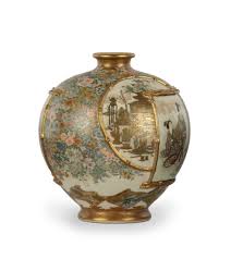 Very Fine Japanese Satsuma Vase by Kinkozan | Steve Sly ...