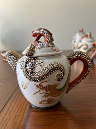 Antique Kutani Dragon Japan Tea Set - Etsy