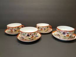 Antique Japanese Porcelain Egg Shell Geisha Tea Cup/Saucer ...