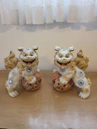 Japanese Antique Kutani Hand Painted Porcelain Foo Dog ...