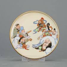 Antique 19C Japanese Porcelain Tea set 15pcs Pot Richly ...