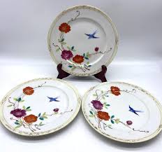 Vintage Nippon Porcelain Dessert Bread Plates Hand-Painted ...
